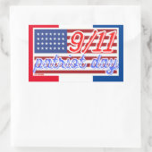 autocollant rectangulaire "PATRIOT DAY" (Sac)