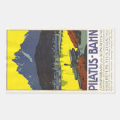 Autocollant rectangulaire Pilatus Bahn (Devant)