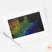Autocollant rectangulaire Rainbow Seaweed Pride (Enveloppe)