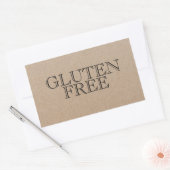 Autocollant rectangulaire sans gluten Vintage (Enveloppe)