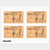 Autocollant rectangulaire Trombone (Feuille)