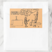 Autocollant rectangulaire Trombone (Sac)