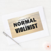 Autocollant rectangulaire violoniste normal (Enveloppe)