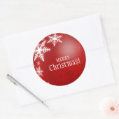 Autocollant Red Christmas Ball Snowflakes (Enveloppe)