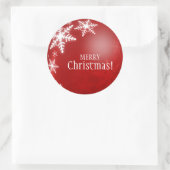 Autocollant Red Christmas Ball Snowflakes (Sac)