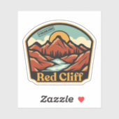 Autocollant Red Cliff, Colorado (Feuille)