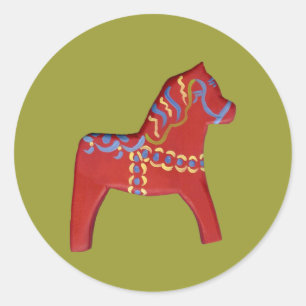 Autocollant Red Dala Horse