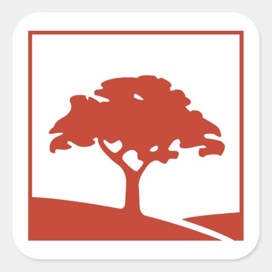 Autocollant Red Oak 3x3 (Devant)