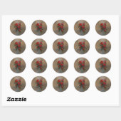 Autocollant Red Rose (Feuille)