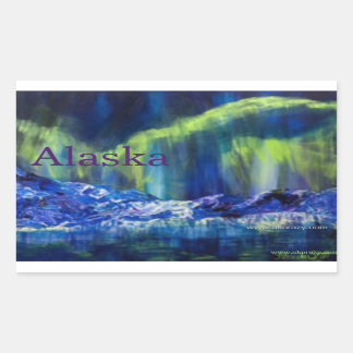 Autocollant Réflexions glaciaires de l'Alaska