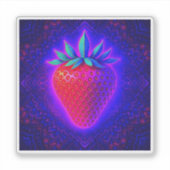 Autocollant Regard vif Fraise Néon (Devant)