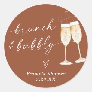 Autocollant Remerciement Bohème   Terracotta Moder