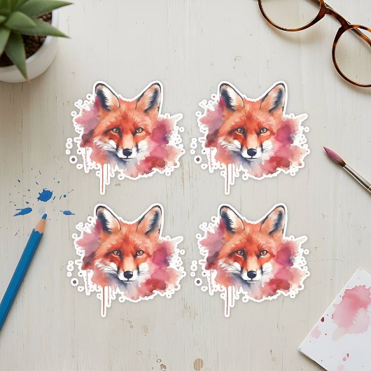 Autocollant Renard