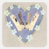 Autocollant Renard Mignon et Cardinal Hiver (Devant)