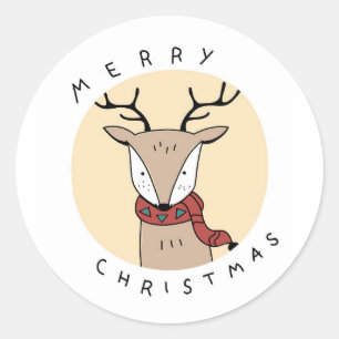 AUTOCOLLANT RENNE JOYEUX NOËL