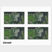 Autocollant Reptile Iguana Vert (Feuille)