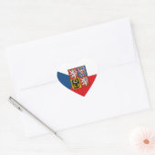 Autocollant République Tchèque, Cœur, amour, Drape (Enveloppe)