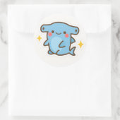 Autocollant requin marteau Kawaii (Sac)