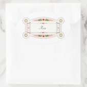 Autocollant rétro avec étiquette-roos ovale sticker (Tas)