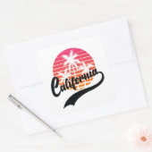 Autocollant rétro californien (Enveloppe)