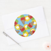 Autocollant Retro Cherry et Lime Ice Cream (Enveloppe)