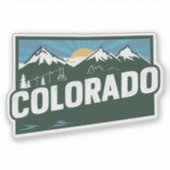 Autocollant Retro Colorado (Devant)