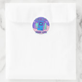 Autocollant Retro Gamer Level Up - Dessin 8 bits e (Sac)