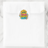 Autocollant Rétro « Good Vibes Only » (Sac)