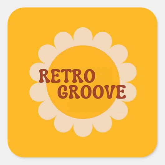 Autocollant Retro Groove (Devant)