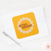 Autocollant Retro Groove (Enveloppe)