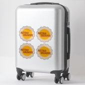 Autocollant Retro Groove (Sur valise)