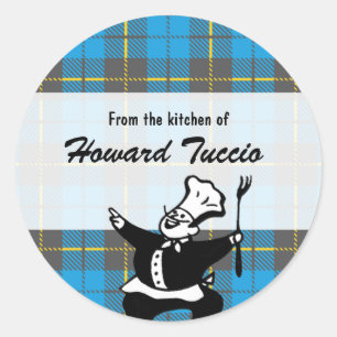 autocollant Retro Plaid "From the Kitchen"