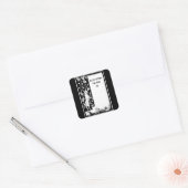 Autocollant rétro pour lapin et scroll (Enveloppe)