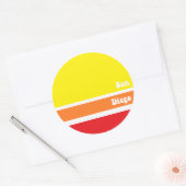Autocollant Retro San Diego (Enveloppe)