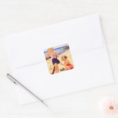 Autocollant Retro Seashore (Enveloppe)