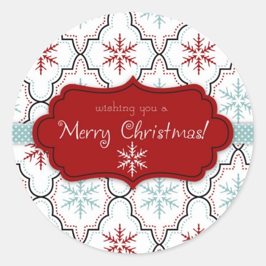 Autocollant rétro Snowflakes 2 (Devant)