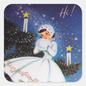 Autocollant Retro vintage Christmas (Devant)