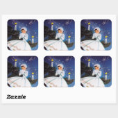 Autocollant Retro vintage Christmas (Feuille)