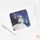 Autocollant Retro vintage Christmas (Enveloppe)