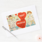 Autocollant Retro Vintage Doctor Nurse Valentine (Enveloppe)
