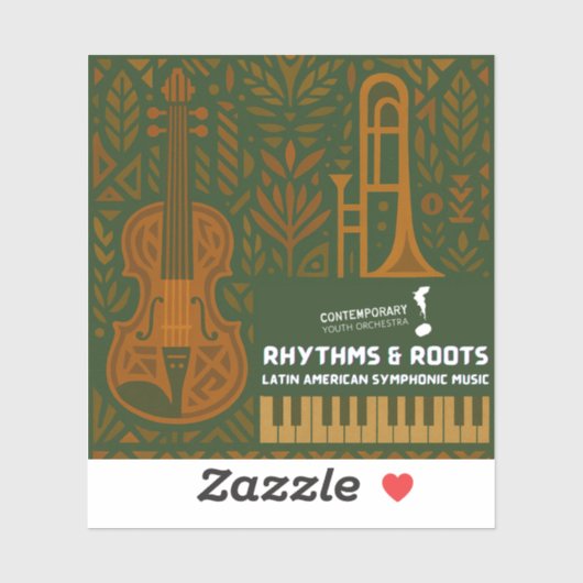 Autocollant Rhythms & Roots (Feuille)