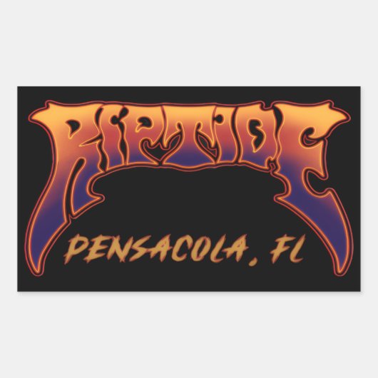 Autocollant RIPTIDE Pensacola, FL Logo (Devant)