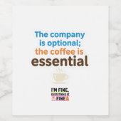 Autocollant Rituel Quotidien Amateur de Café (Étiquettes simples)