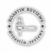 Autocollant Roastin Reviews (Devant)