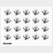 autocollant robot robot (Feuille)