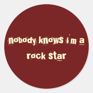 autocollant rock star rouge