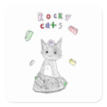 autocollant Rocky Cats