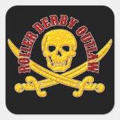 Autocollant Roller Derby Outlaw (Devant)