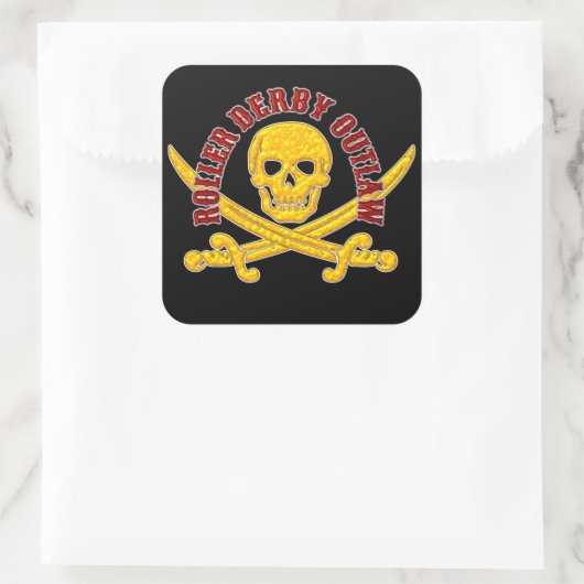 Autocollant Roller Derby Outlaw (Sac)