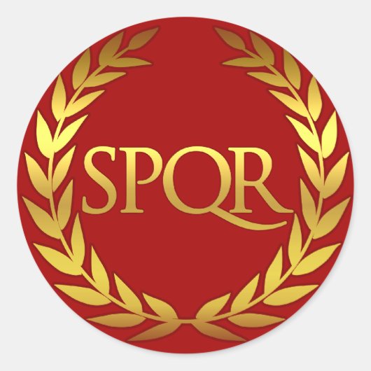 Autocollant romain SPQR (Devant)
